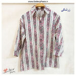 مانتو لنین چاپی طرح دار|خرید مانتو خنک لنین نخی فیری سایز - Image 4