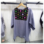 مانتو سنتی کتیبه ایی|مانتو جلوبسته زنانه - Image 2